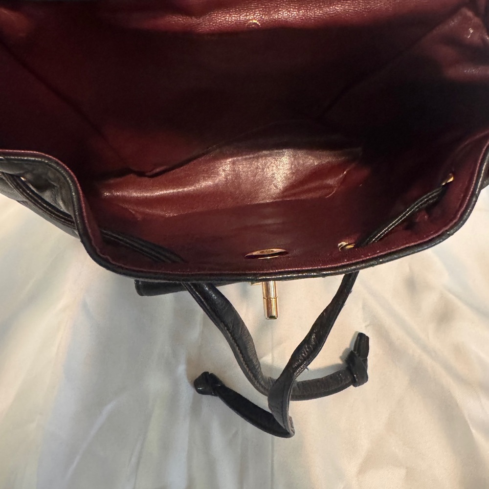 Vintage Chanel Black Quilted Backpack - Picture 9 of 11